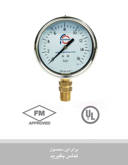 گیـــج فشار سنج Pressure Gauge Glycerine Filled