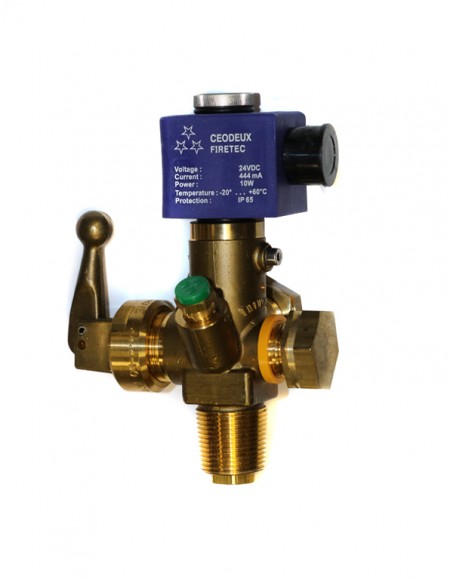 شیر تخلیه روتارکس  Solenoid Fire Cylinder Valve